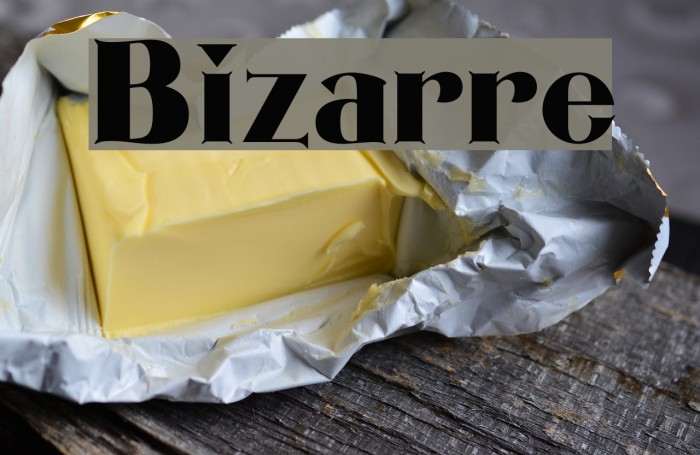 Bizarre Caratteri examples