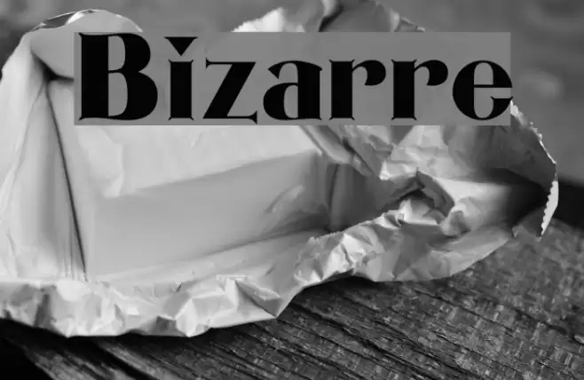 Bizarre Font examples