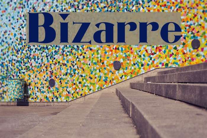 Bizarre Caratteri examples