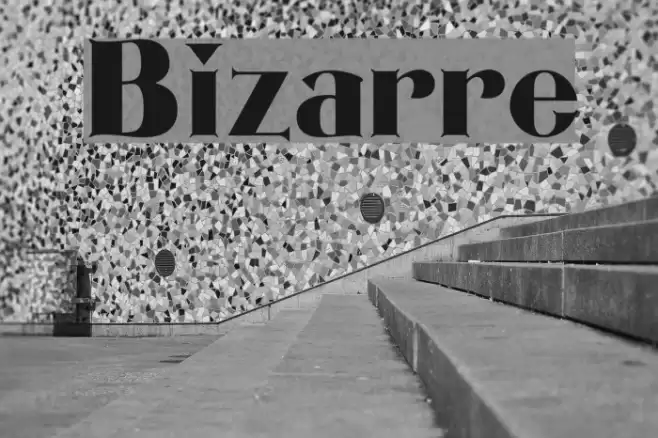 Bizarre Font examples