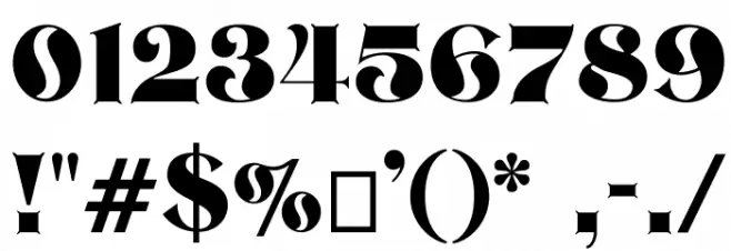 Bizarrerie Bold Font OTHER CHARS