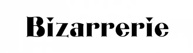 Bizarrerie  Frei Schriftart Herunterladen