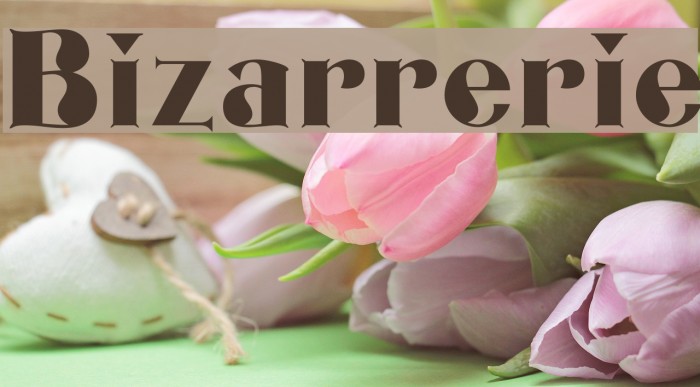 Bizarrerie Font examples
