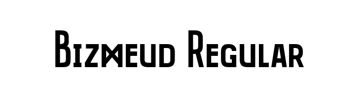 Bizmeud Regular  Frei Schriftart Herunterladen