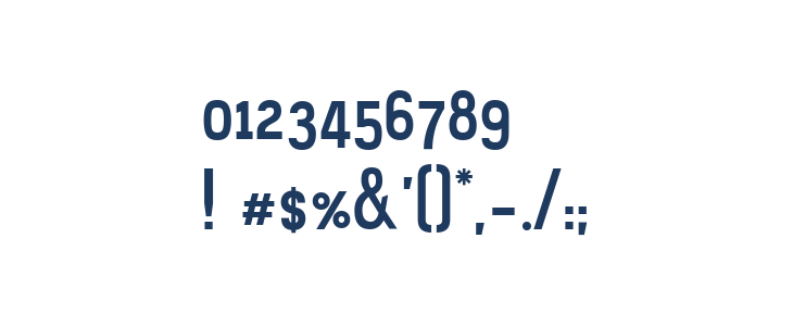 Bizmeud Regular Other Characters