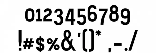 Bizmeud Regular Font OTHER CHARS