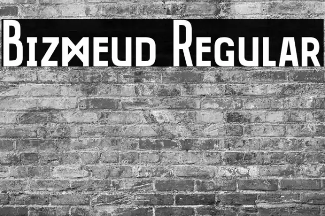 Bizmeud Regular Font examples
