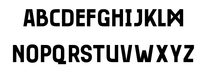 Bizmeud Font LOWERCASE