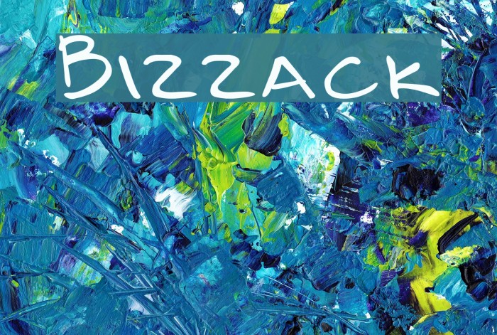Bizzack Font examples