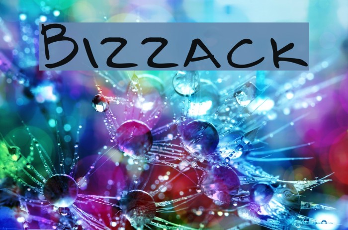 Bizzack Font examples
