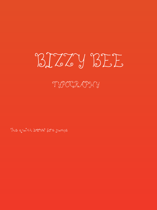 Bizzy Bee Poster