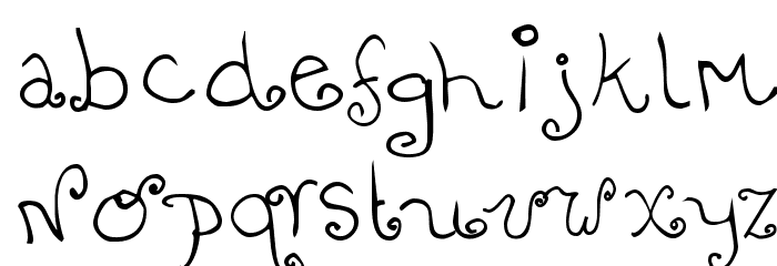 Bizzy Bee Font LOWERCASE