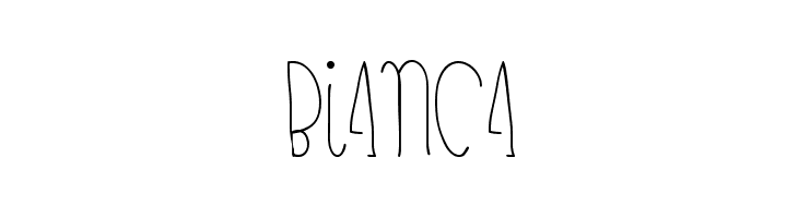 bianca  font caratteri gratis