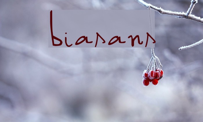biasans Font examples
