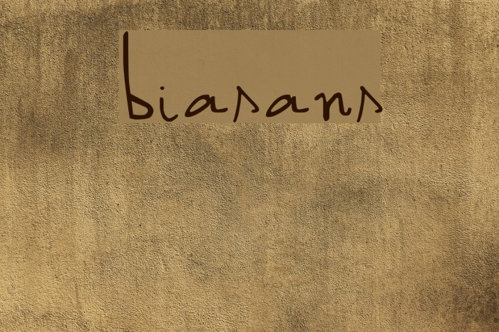 biasans Font examples