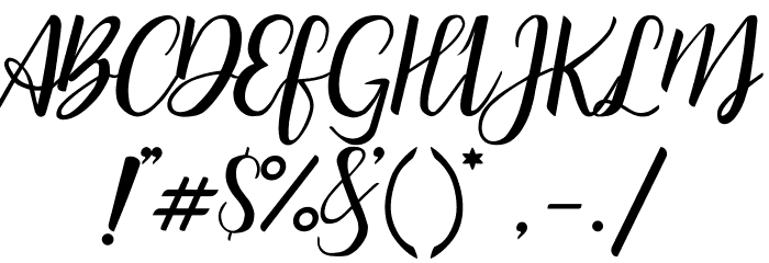 bicillesta Font OTHER CHARS