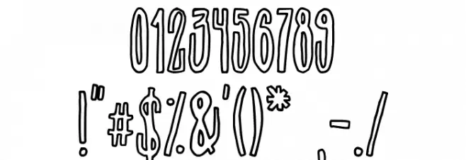 big Junkie Joe Font OTHER CHARS