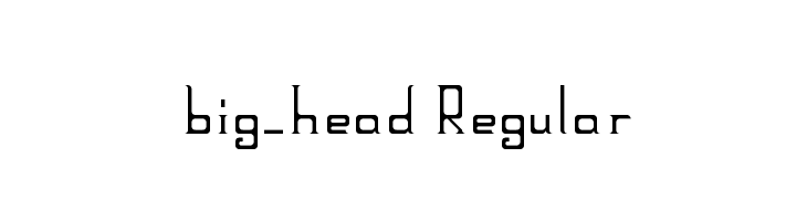 big_head Regular Font