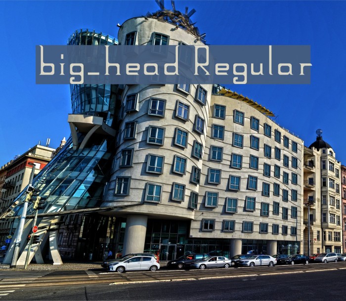 big_head Regular Font examples