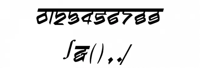 biling mi marathi Italic Font OTHER CHARS