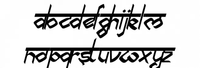 biling mi marathi Italic Fonte MAIÚSCULAS