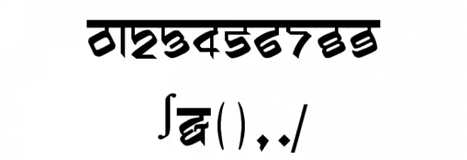 biling mi marathi Regular Font OTHER CHARS
