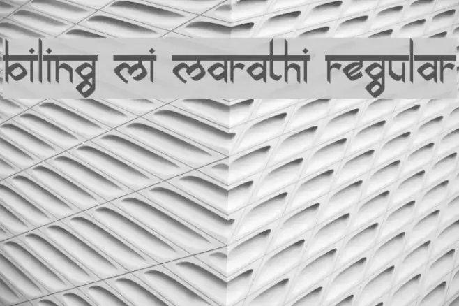 biling mi marathi Regular Font examples