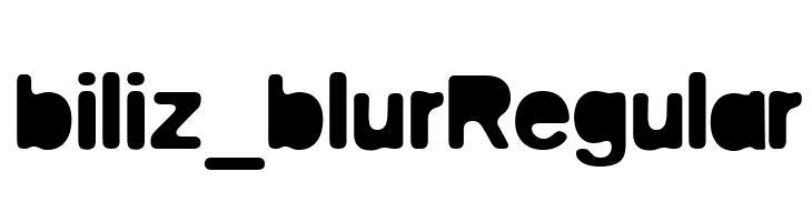 biliz_blurRegular Font