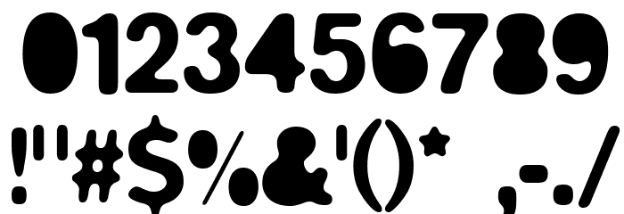 biliz_blurRegular Font OTHER CHARS