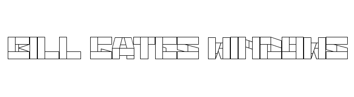 bill gates windows  Frei Schriftart Herunterladen