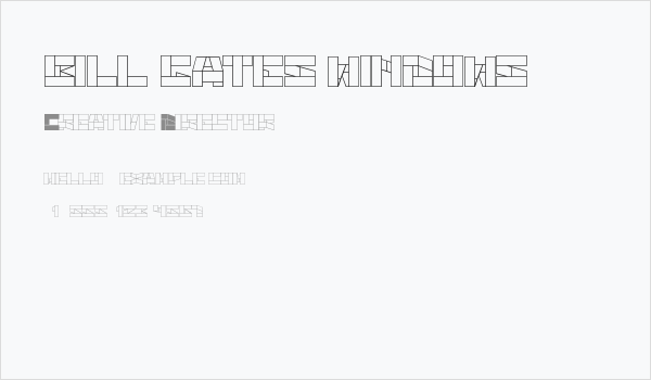 bill gates windows Business Card