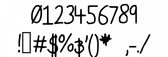 billbonessans Font OTHER CHARS