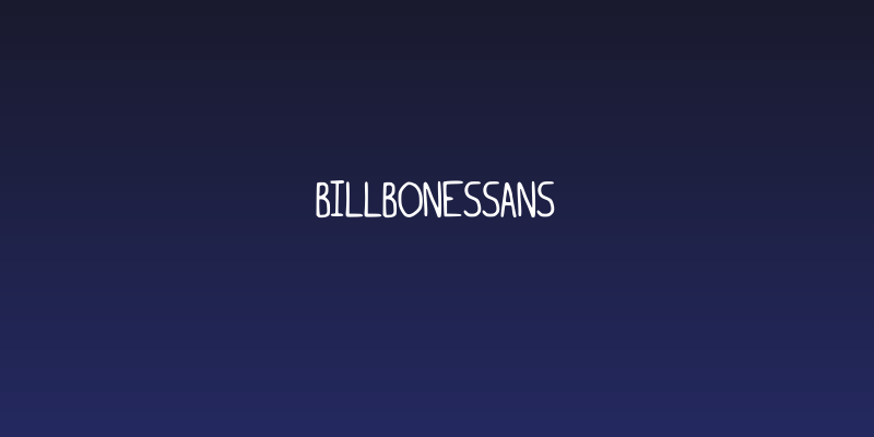 billbonessans Social Header