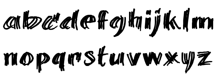 billieBarred 06 Font LOWERCASE