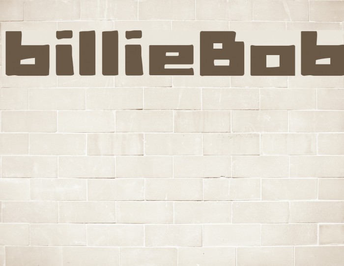 billieBob Font examples