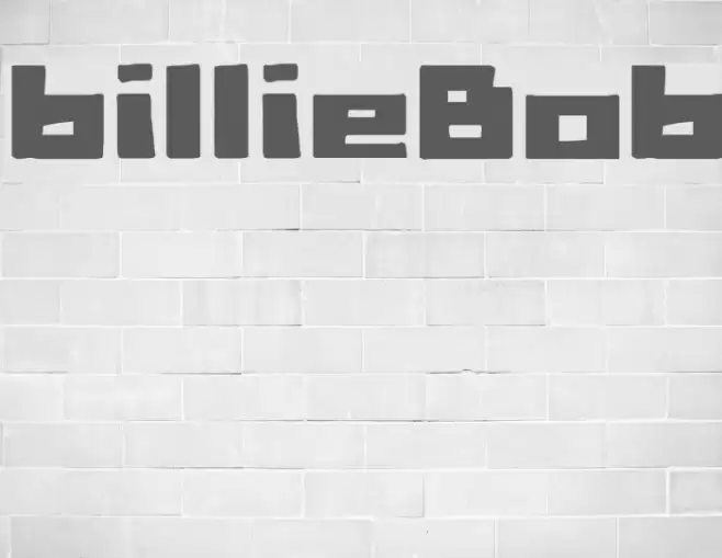 billieBob Font examples