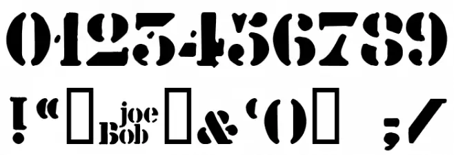 billieKid Font OTHER CHARS