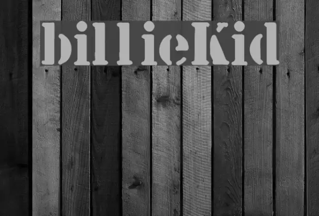 billieKid Font examples