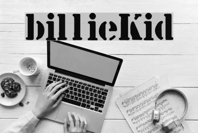 billieKid Font examples