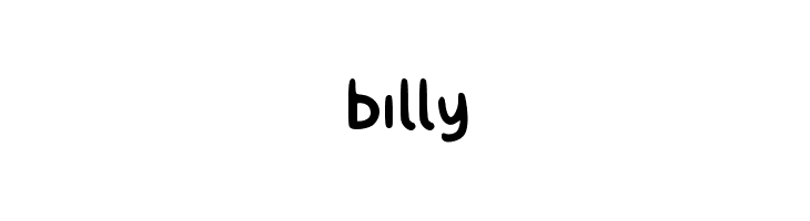 billy  font caratteri gratis