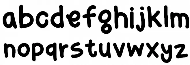 bingbong फ़ॉन्ट लोअरकेस