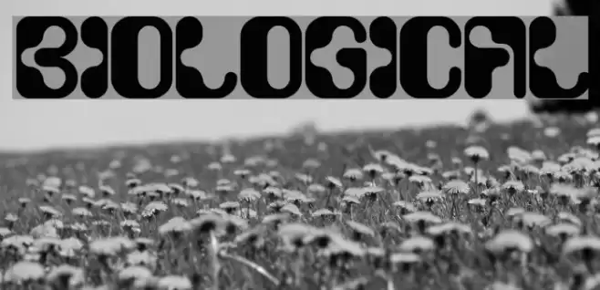 biological Font examples