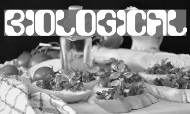 biological Font examples