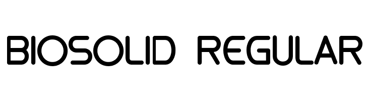 biosolid Regular Font