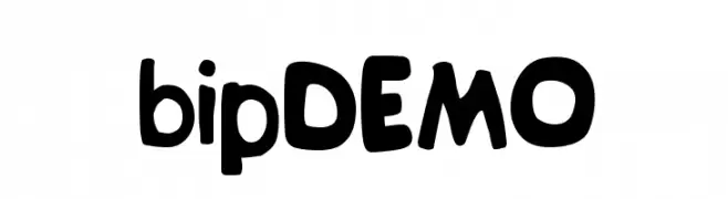 bipDEMO  フリーフォントのダウンロード