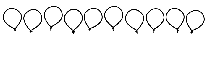 birthday balon tfb Font OTHER CHARS