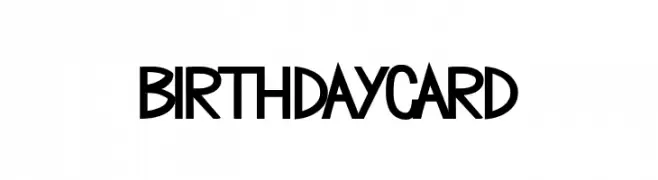 birthday card  Fuentes Gratis Descargar