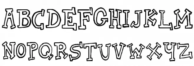 biscuit tin Schriftart Groß
