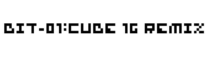 bit-01:cube 16 remix  Descarca Fonturi Gratis