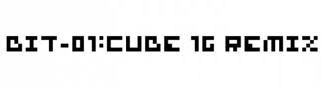 bit-01:cube 16 remix  नि: शुल्क फ़ॉन्ट्स डाउनलोड